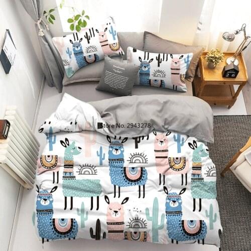 3d Cartoon Dinosaur Family Bedding Set Kids Boy Single Double King Queen Size Duvet Cover Cute Bed Linens With 1/2pcs Pillowcase