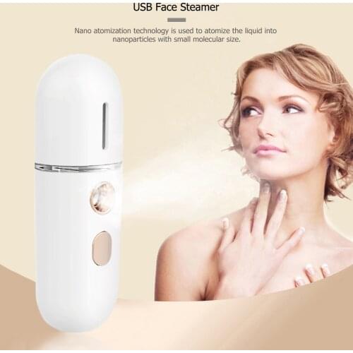 Portable USB Rechargeable Face Mist Nano Sprayer Facial Body Nebulizer Steamer Face Humidifier Instrument Spot Cleaner