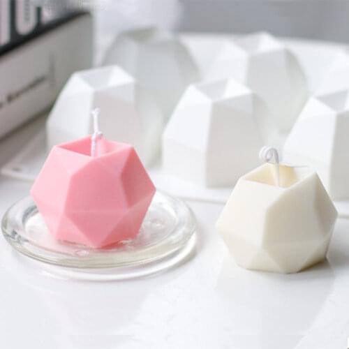 Geometric Shape Candle Silicone Molds Beehive Mold for Homemade Beeswax Candle Soap Crayon Wax Melt Hives Candle Making Supplies