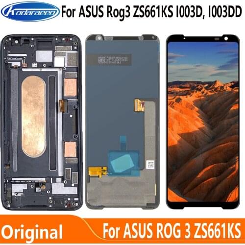 Amoled Display Replacement 6.59" For Asus ROG Phone 3 ZS661KS LCD Touch Digitizer Screen For ROG Phone 3 Strix ASUS_I003DD