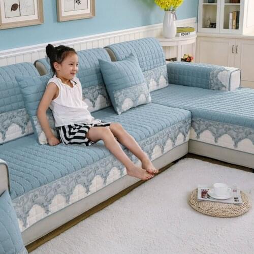 All-inclusive Sofa Towel Home Hotel Thickened Sofa Covers Winter Solid Color Sofa Cushion Covers Removable Slipcovers Anti-dust