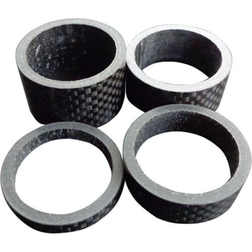 Bicycle Headset Carbon Spacer Set 5mm 10mm 15mm 20mm Bike Washer Headset Parts Handlebar Spacer 28.6mm