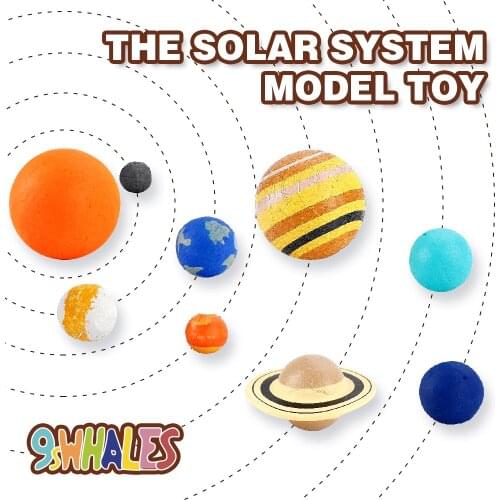 Universe Children Adult Mini Simulation of planets PVC Emulates the solar system Model toy Popularization of Science decoration
