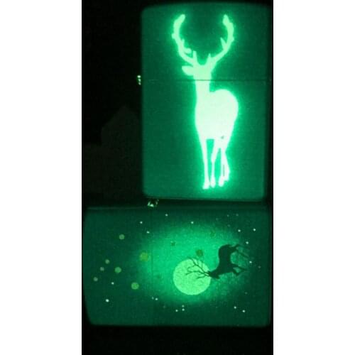 ZORRO Newest Elk Luminous Cigarette lighter Cool Vintage grinding wheel color printing Kerosene gasoline oil Men Smoking Gift