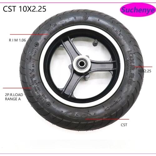 10 Inch Wheels For Balancing Hoverboard Self Smart Balance Electric Scooter 10x2.25 Tire Tyre With Inner Tire&Alloy Rims