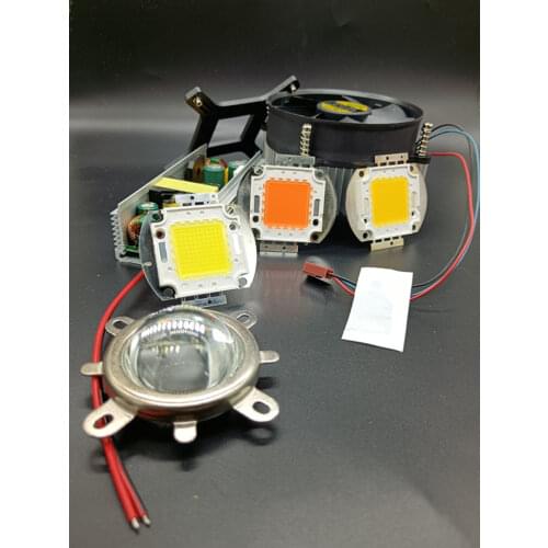 100W att High Power Warm white/ Naturally white/ White/ Full Spectrum/ LED chip Light + Heatsink Cooler+100W LED Driver