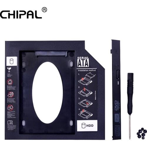 2nd HDD Caddy SATA 3.0 9.5 mm To SATA 2.5" SSD HDD Case Plastic Material Hard Drive Caddy For Laptop ODD CD-ROM DVD-ROM OptiBay