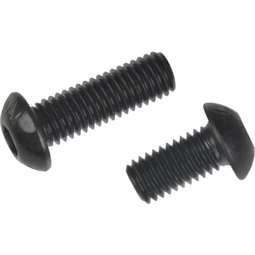20pcs ISO 7380 hexagon socket button head screws M4/M6*12/14mm black mushroom head screws bolt grade 10.9