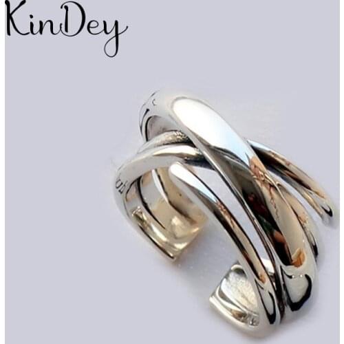 2021 New Charm Boho Chains Rings For Women Lover Wedding Bridal Valentines Gifts Men Open Retro Antique Rings