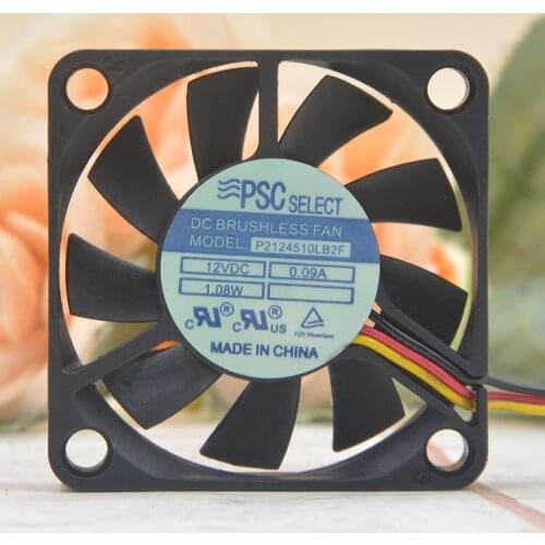PSC Select P2124510LB2F DC 12V 0.09A 45x45x10mm 3-Wire Server Cooling Fan