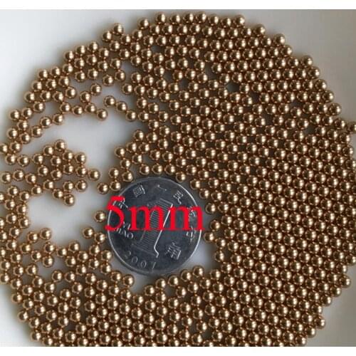 5mm Dia H62 Brass Solid Industry Ball, about 200 pcs/lot