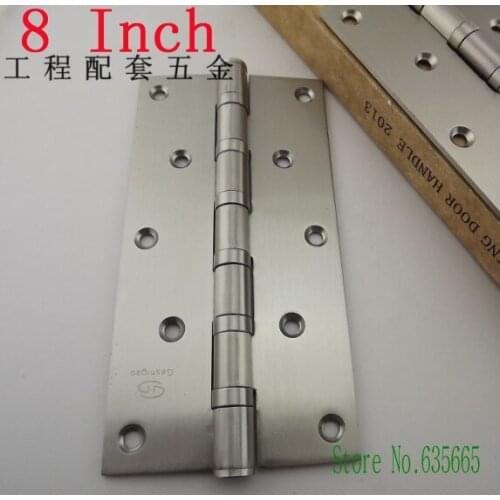 8 Inch Thick Stainless Steel Wooden Door Hinge Heavy Duty Hinges Mute Door Project Auxiliar Hardware Home Decorating Accessories