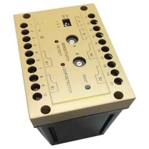 Anti-smashing Yellow double Vehicle Loop Detector DLD-600 for Intelligent parking access gates free shipping