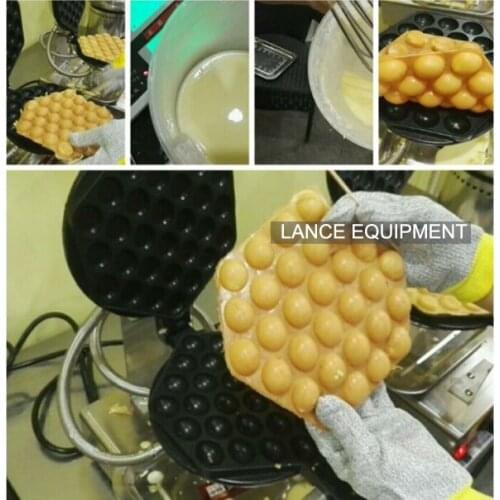 Free shipping 110V-220V commercial egg waffle maker/ Bubble waffle wafer machine