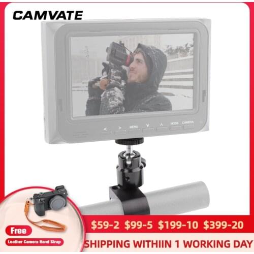 CAMVATE 360°Mini Ball Head Mount With 25mm Rod Clamp For DJI Ronin-M, Freefly MOVI(Caflashlight,Minitor,LCD Device Mounting) New