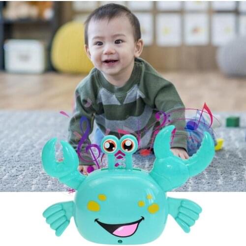 Kids Toy Novelty Toys Excellent Durable ABS and Electronic Components Light Music Shiny Electric Crab for Children Gifts