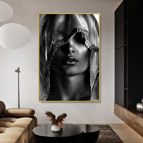 Makeup Veil Women Canvas Paintings Posters Prints Wall Art Pictures Scandinavian Cuadros Wall for Living Room Home Wall Decor