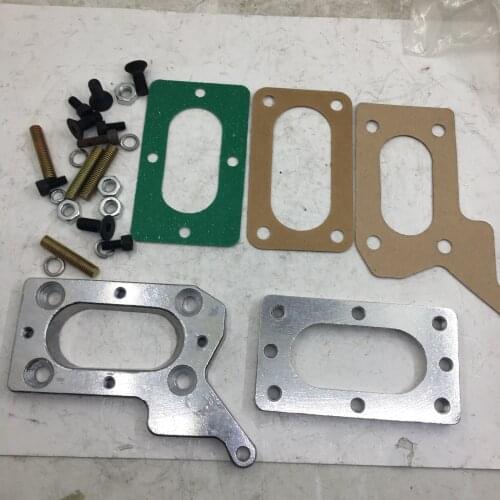 SherryBerg fajs EMPI Carb carburetor Adapter for Mazda Dodge Mitsubishi Chrysler 1.6 2.0 2.6 rep Weber 32/36 38/38 DGV DGEV DGAV