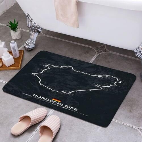 Nordschleife Carpet Areas Rug Non-slip Floor Mat Rug 3D Printing Living Room Bedroom Door Mat Home Decoration