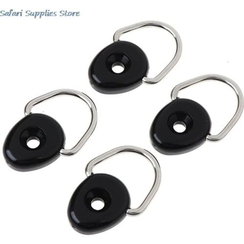 Stainless Steel Kayak D Ring Tie Down Loop Canoe Row Boat D Ring Safety Deck Fitting Parts Kayak Accessories 4pcs