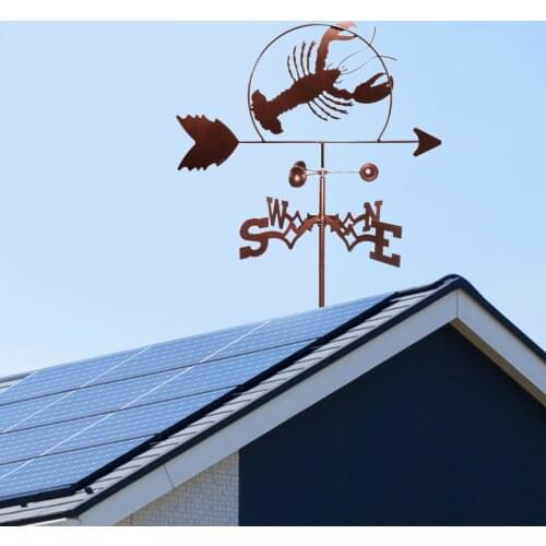 Metal Weather Vane Wind Direction Indicator Stake Weathervane Outdoor Decor
