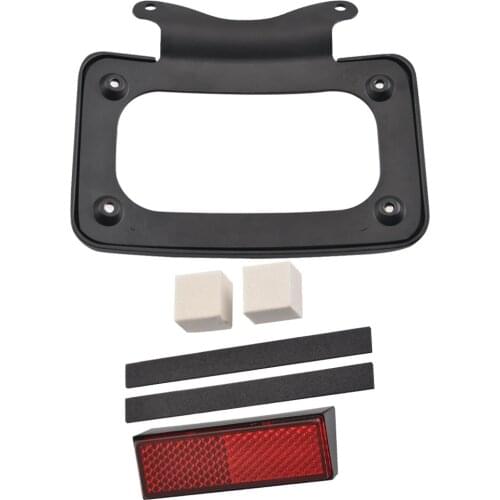 Motorcycle Rear License Plate Frame Mount Holder License Number Bracket Black Trim For Harley Softail Street Glide Road Glide
