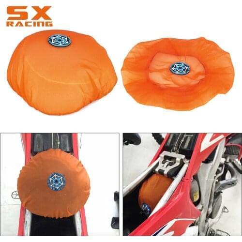 Motorcycle Orange & Green Air Filter Cleaner Skins Guard Protect Cover For EXC SX XC CR CRF KXF KLX YZ YZF WR WRF RMZ DRZ