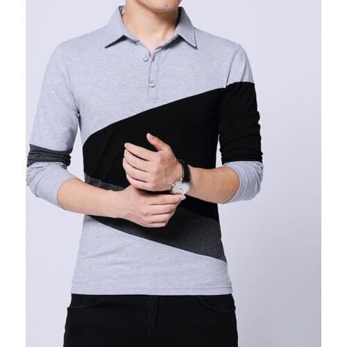 New Polos Men Long Sleeve Polo Shirts Men Camisetas Masculinas Mens Fashion Streetwear Striped Polos Sweatshirt Drop Shipping