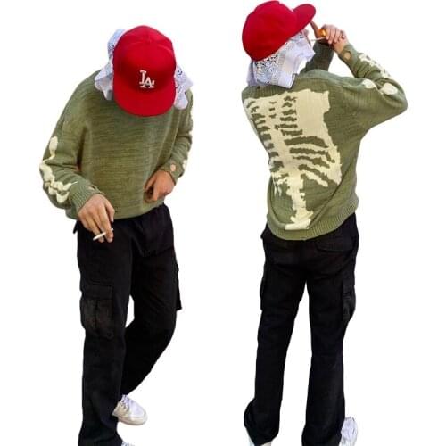 2021 New Unisex Woman Man Long Sleeve Pullover Loose Knitting Sweter Crew Neck Casual Autumn Clothes