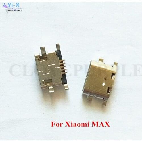 Wholesale Price 50PCS/Lot Micro USB Charging Jack Connector Female Socket Power Jack Charging Port for Xiaomi Max Mi Max