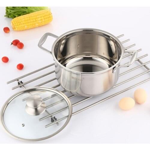 Food grade stainless steel soup household pot kitchenware non-magnetic stainless steel pot general stove