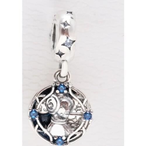 DoDoFly Genuine 925 Sterling Silver Starr Warrs Princess Leia Pendant Fit Original Charm Bracelet Jewelry