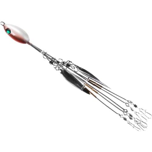 Durable Metal 5 Arms Fisihing Umbrella Rig Fishing Bass Bait Lure