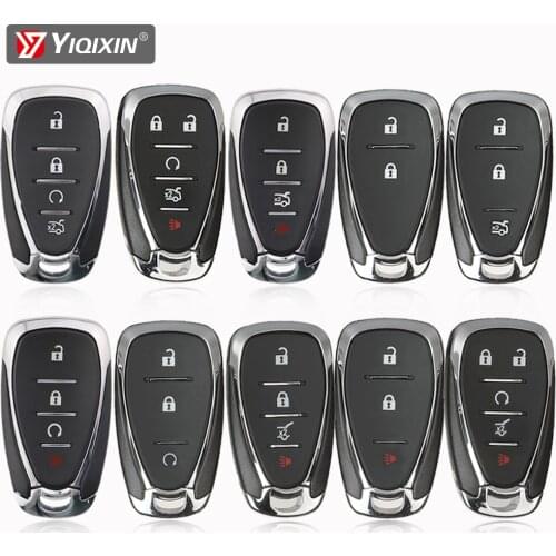 YIQIXIN Smart Prox Remote Car Key Shell Case For Chevrolet Malibu Camaro Equinox Cruze Spark Bolt EV Trax 2016-19 2 3 4 5 Button