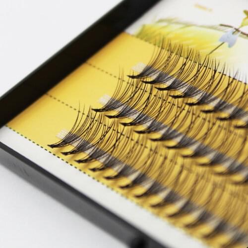 Natural long Individual Cluster Eyelash Extension False Eyelashes 60 Bundles/Box Makeup 20D Mink Flare Lashes Cilia Cilio