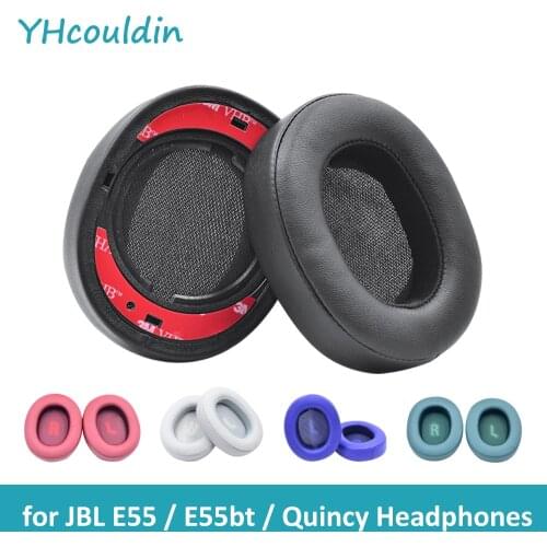 YHcouldin Replacement Ear Pads Fits for JBL E55 E55BT Quincy Headphones Foam Leatherette Ear Cushions Wireless Bluetooth Headset