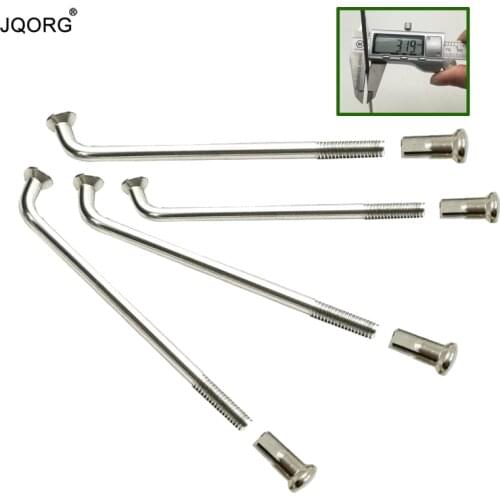 4 Pieces A Lot Diameter 3.2mm Spokes 304 Stainless Steel Material Electric Motorcycle Spokes With Brass Nipples Length Customize