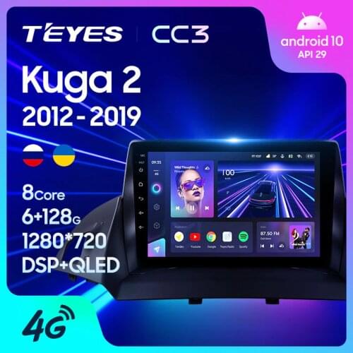 TEYES CC3 For Ford Kuga 2 Escape 3 2012 - 2019 Car Radio Multimedia Video Player Navigation stereo GPS Android 10 No 2din 2 din dvd