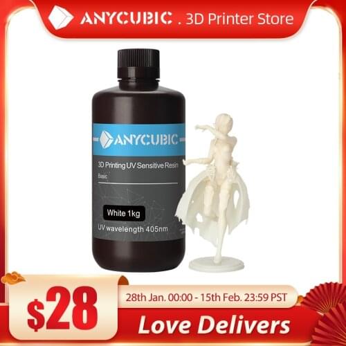 ANYCUBIC 405nm UV Resin for Photon PhotonS 3d Printer LCD UV Sensitive Resin 1L/500ML Printing Material Photosensitive UV Resin