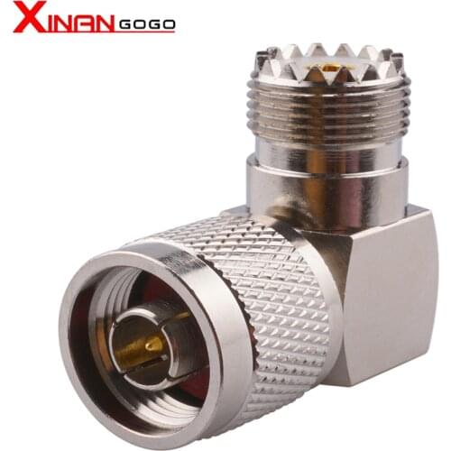 1PCS N TYPE Male to UHF SO 239 Female Jack Right Angle RF Adapter Connector Coaxial Converter