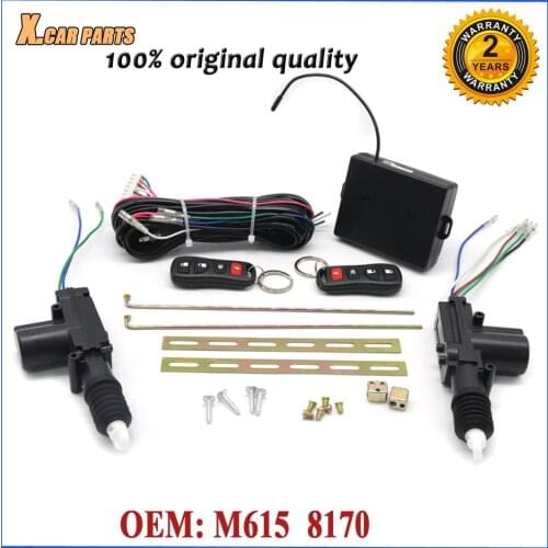 Car 24V Universal Remote Control Vehicle Keyless Entry System M615 8170 Central Door Lock Locking Alarm System For Truck 2 Doors