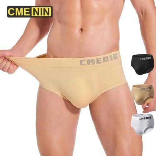 CMENIN Sexy Men Underwear Men Briefs Mesh Underpants Jockstrap Gay Mens Briefs Cuecas Soft Modal Underpants Gay Sexy Underwear