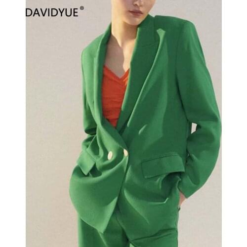 Davidyue Women's Casual Blazers