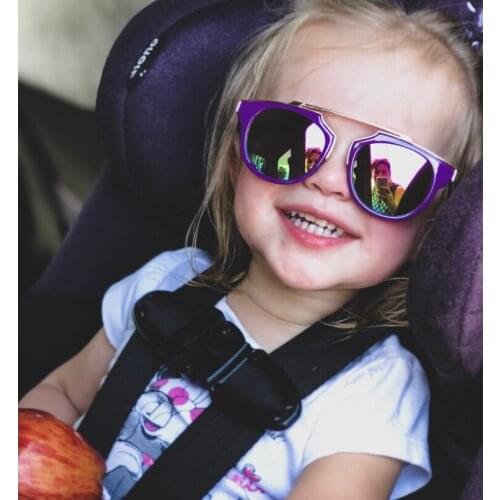 Metal Frame Boys Girls Mirrored Acrylic Lens Sunglasses for Kids ,Children UV Protection Eyewear , UV 400 Sun Glasses C001
