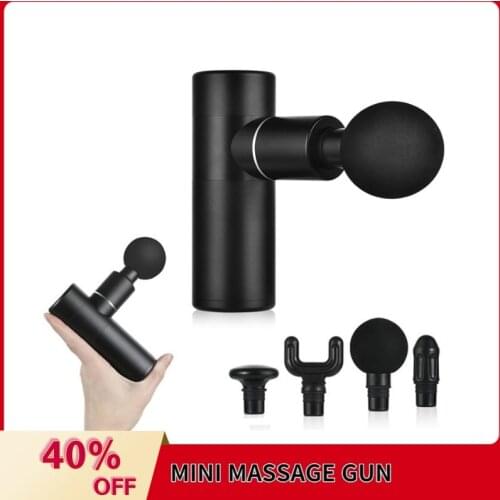 Mini Electric Muscle Massage Gun Pocket Fascia Gun Back Muscle Massager Intensity Muscle Therapy Body Massage Relax Pain Relief
