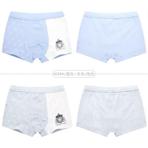 Finil 3-5-12 years old cotton underwear in the big childrens boxer pants childrens boyshort male baby shorts childrens underw