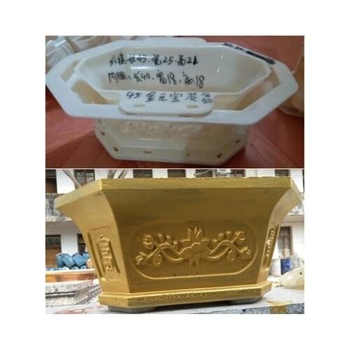 Bonsai pot mold Cement Flowerpot ABS Mold big size Concrete Mould for Succulent Plants Handmade Home Decoration Garden Tool