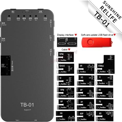 Smart Screen Test Instrument RELIFE TB-01 For IP 6S-12 PRO MAX Display LCD Touch 3D Restore The Original Color Repair Test Stand