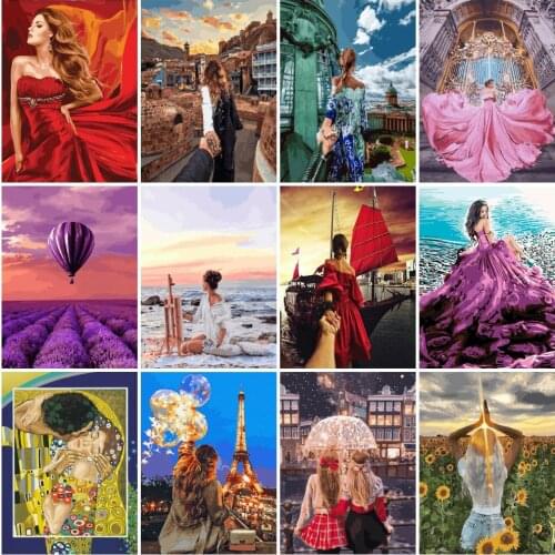 AZQSD Pictures By Numbers Girl Unique Gift For Children Diy Painting By Numbers Portrait Acrylic Paint Home Decoration