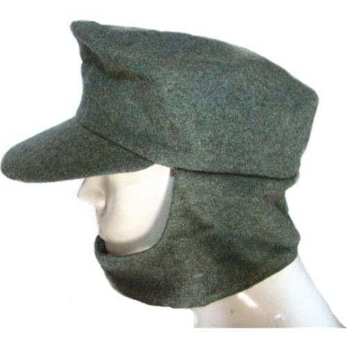 Collectable M43 WWII cap hat German Elite Military ARMY Field Hat Wool Cap green grey